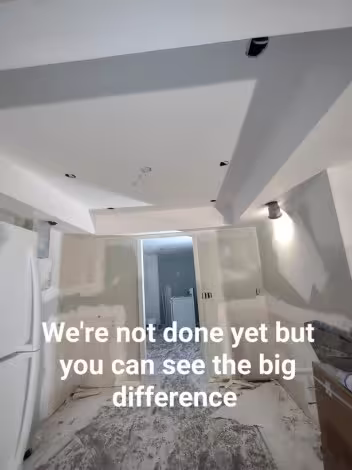 ceiling-texture-removal-progress-sarasota-fl